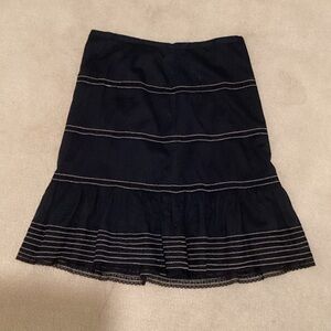 BCBGMaxAzria Black Skirt with White Accents